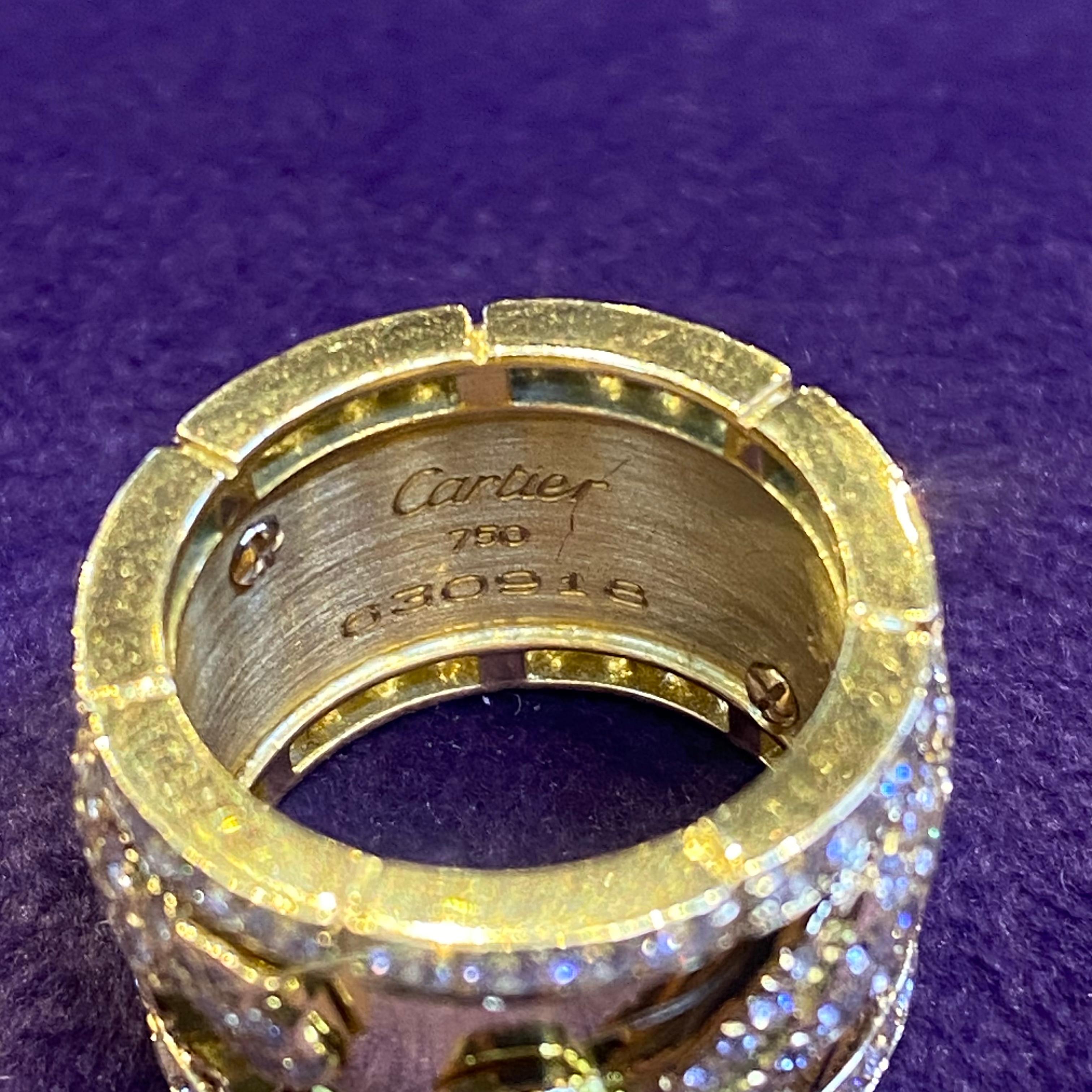 Cartier Mahango Walking Panthère' Diamond Ring For Sale 1
