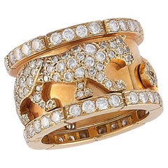 Retro Cartier Mahango Walking Panthère' Diamond Ring