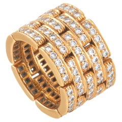 Cartier Maillon de Panthère 18K Yellow Gold 2.60 ct Diamond Ring