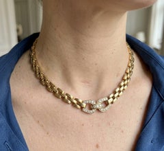 Cartier Maillon Diamond Necklace 18K Yellow Gold Link Necklace