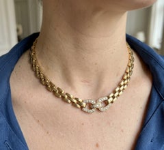 Cartier Maillon Diamond Necklace 18K Yellow Gold Link Necklace