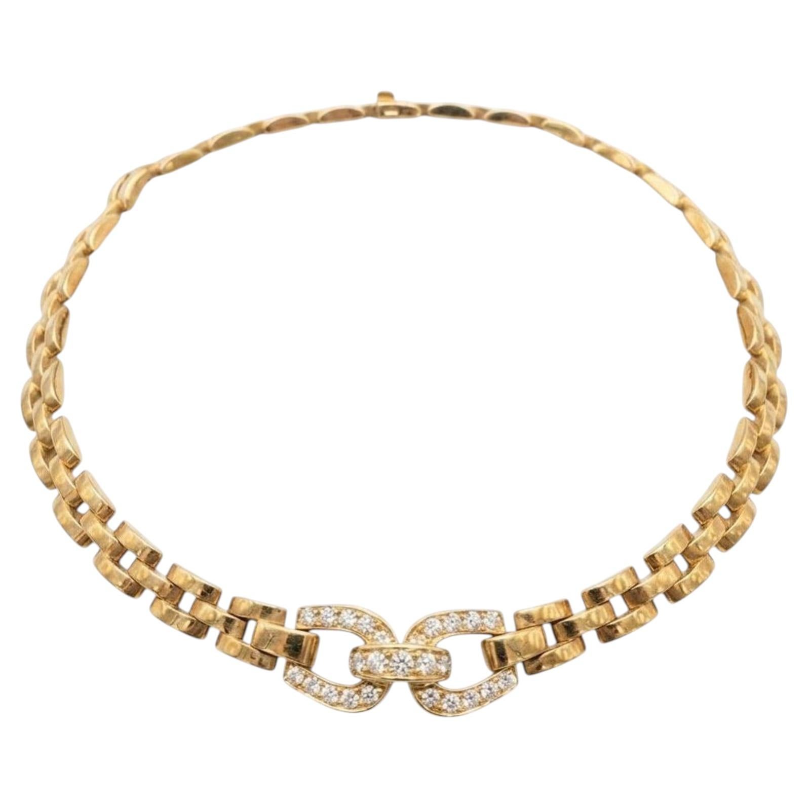 Collier Maillon Diamond de Cartier, collier à maillons en or jaune 18 carats