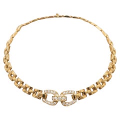 Cartier Maillon Diamond Necklace 18K Yellow Gold Link Necklace