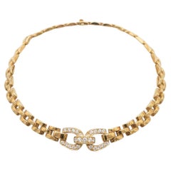 Cartier Maillon Diamond Necklace 18K Yellow Gold Link Necklace