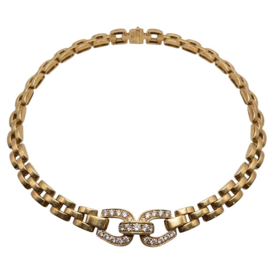 Collar «Maillon» de Cartier con eslabones de oro amarillo y diamantes