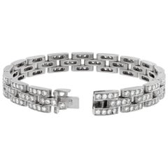 Cartier Maillon Panther 3 Pave Row Bracele