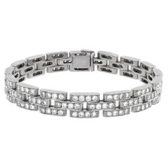 Cartier Maillon Panther 3 Pave Row Bracele