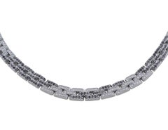 Cartier Maillon Panthère Collier de diamants noirs et blancs