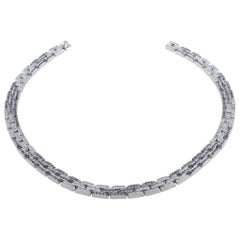 Cartier Maillon Panther Black and White Diamond Necklace