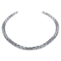 Cartier Maillon Panther Black and White Diamond Necklace