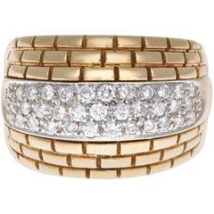 Cartier Maillon Panther Diamond Gold Ring