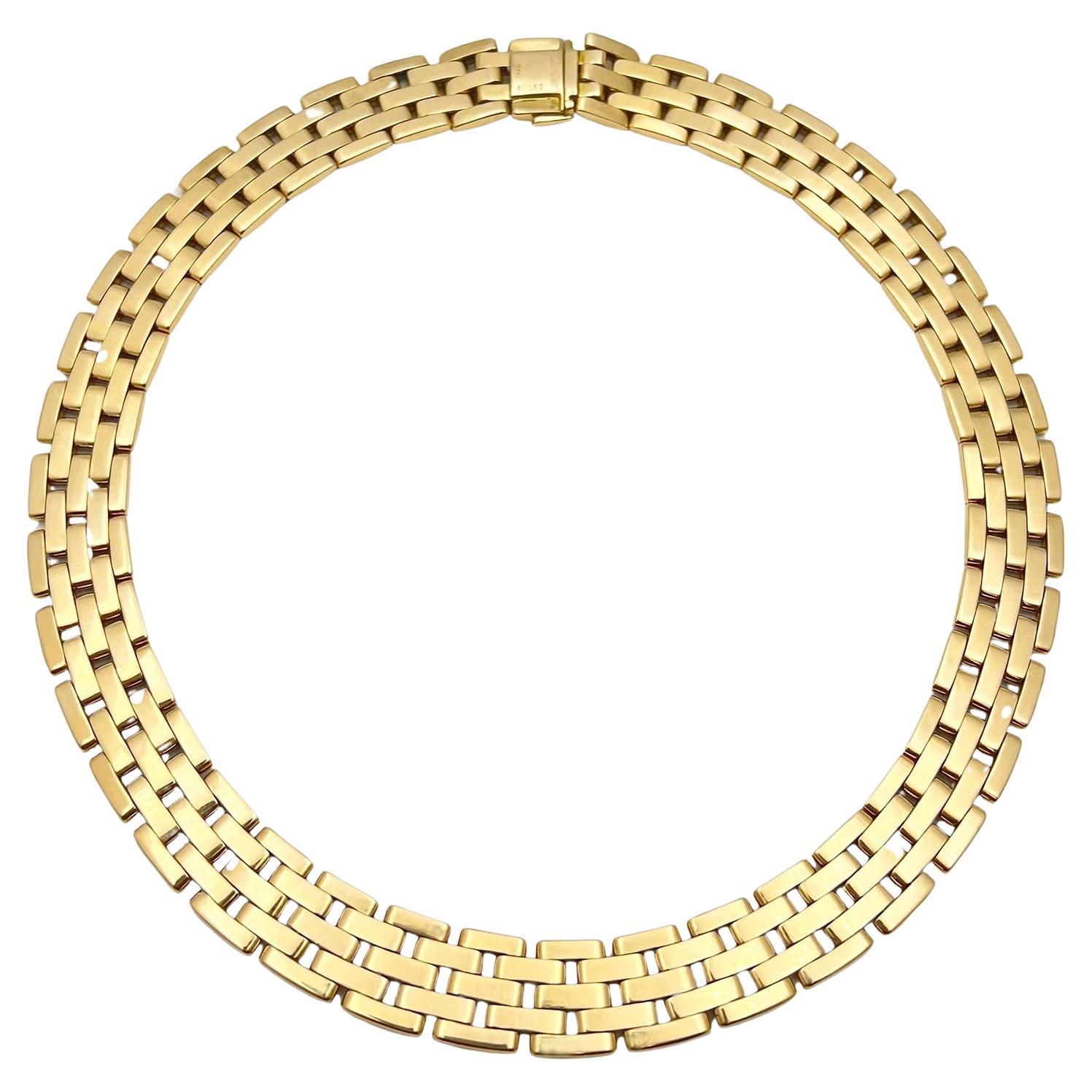 Cartier Maillon Panthère - Collana con cinque file di diamanti in oro 18 carati In condizioni ottime a Palm Beach, FL