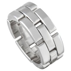 Cartier Maillon Panthère 18K White Gold Band Ring
