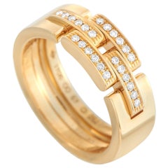 Cartier Maillon Panthere 18K Yellow Gold Diamond Ring