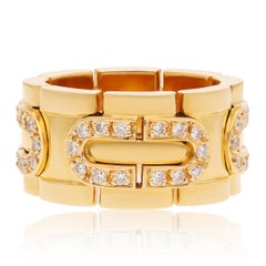 CARTIER Maillon Panthère 18K Yellow Gold Diamond Ring
