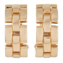 Cartier Maillon Panthère 18k Yellow Gold Earrings