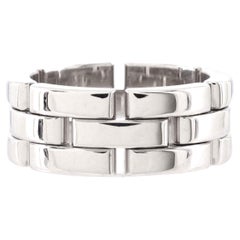 Cartier Maillon Panthere 3 Row Ring 18k White Gold