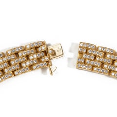 Cartier Maillon Panthere 5 Row Diamond Paved Necklace