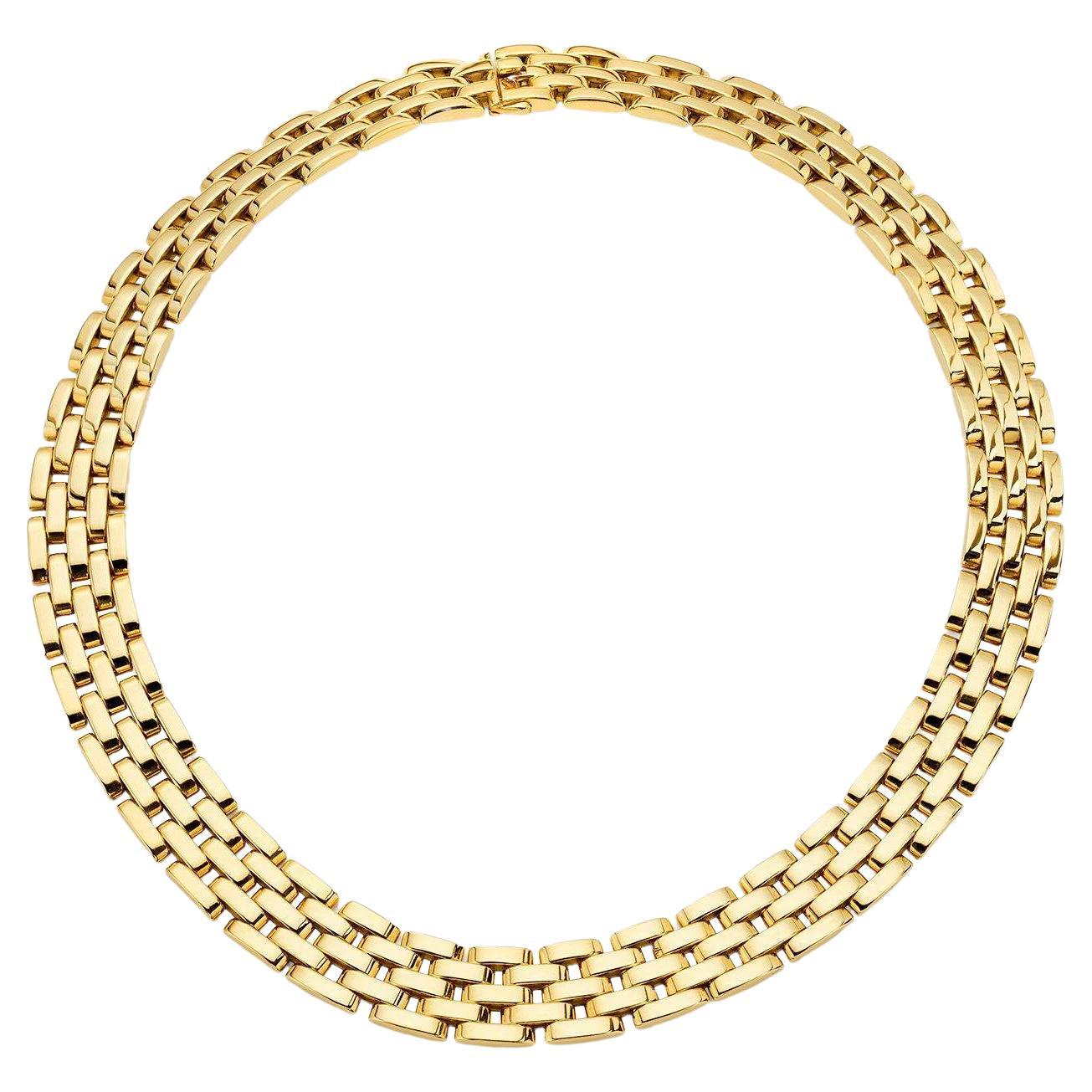 Cartier Maillon Panthere 5 Row Necklace in 18K Yellow Gold