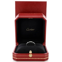 Cartier Maillon Panthere Band Ring 18K White Gold with Pave Diamonds