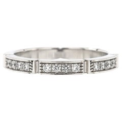 Cartier Maillon Panthere-Ring aus 18 Karat Weißgold mit Pavé-Diamanten