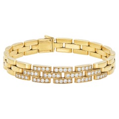 Cartier Maillon Panthere Bracelet with Diamond Links