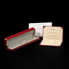Cartier Maillon Panthère Diamond Bracelet 18K White Gold Full Set Box Papers