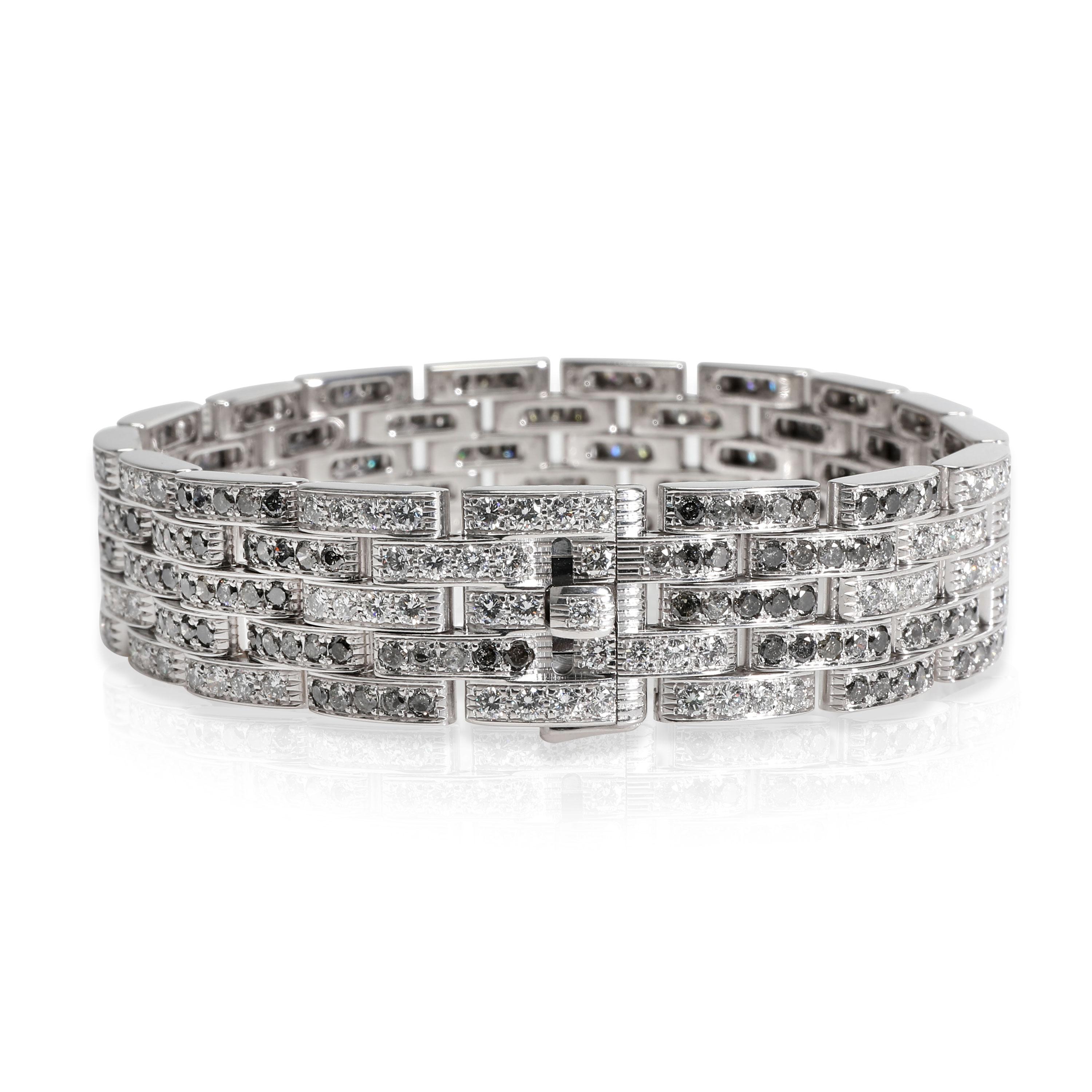 
Cartier Maillon Panthere Diamond Bracelet in 18K White Gold 10 CTW

PRIMARY DETAILS
SKU: 106179
Listing Title: Cartier Maillon Panthere Diamond Bracelet in 18K White Gold 10 CTW
Condition Description: Retails for 50,000 USD. In excellent condition