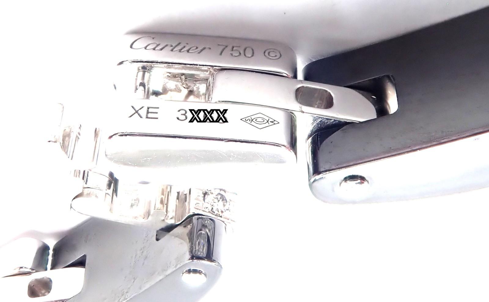 Collar Cartier Maillon Panthere Diamante Cerámica Oro Blanco Link en venta 8
