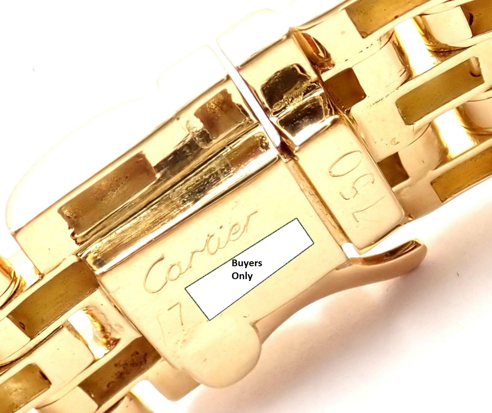 Cartier Maillon Panthere Diamond Five-Row Link Gold Bracelet 4