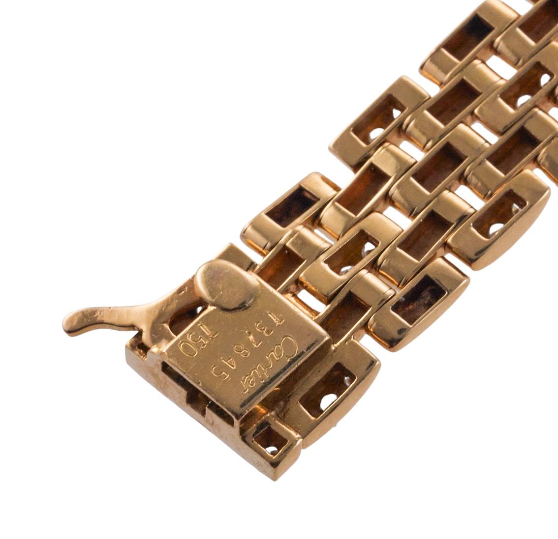 Cartier Maillon Panthere Diamond Gold Bracelet 1