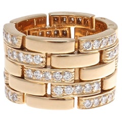 Cartier Maillon Panthere Diamond Gold Ring