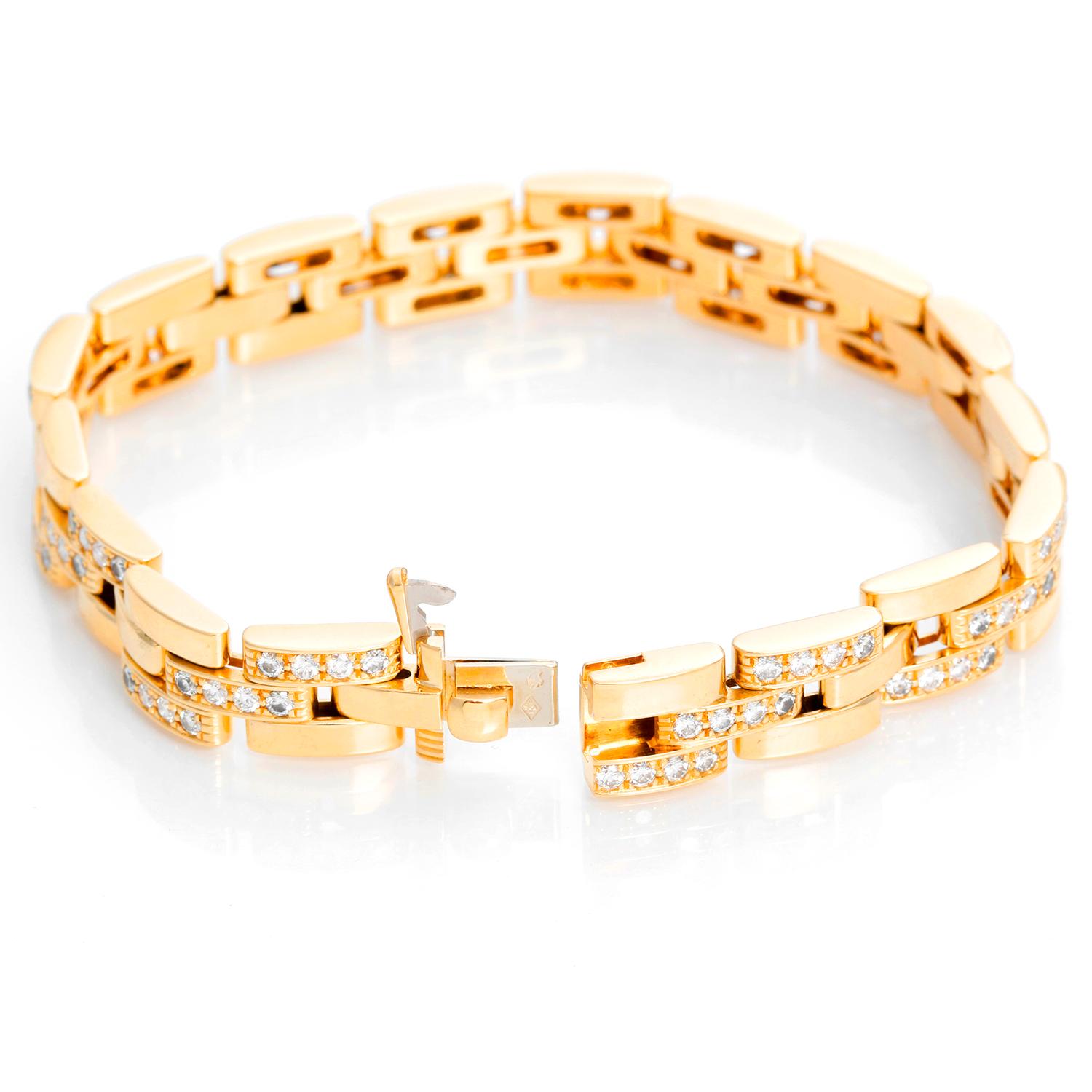 Women's Cartier Maillon Panthere Diamond Link Bracelet