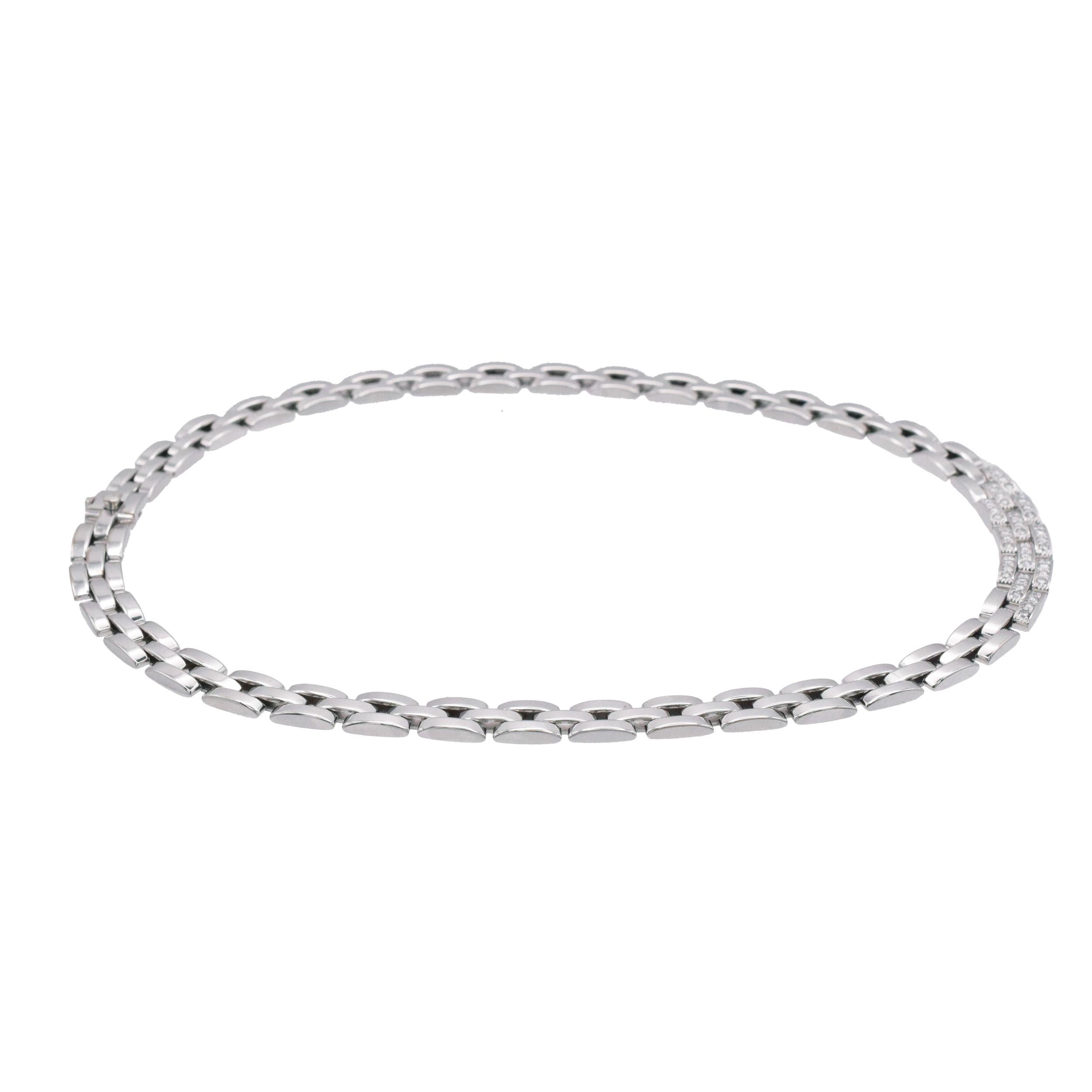 Cartier Collier Maillon Panthère en diamants en vente 5