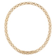 Cartier Maillon Panthere Diamond Necklace in 18K Yellow Gold