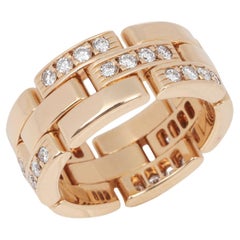 Cartier Diamond Set 18ct Yellow Gold Maillon Ring