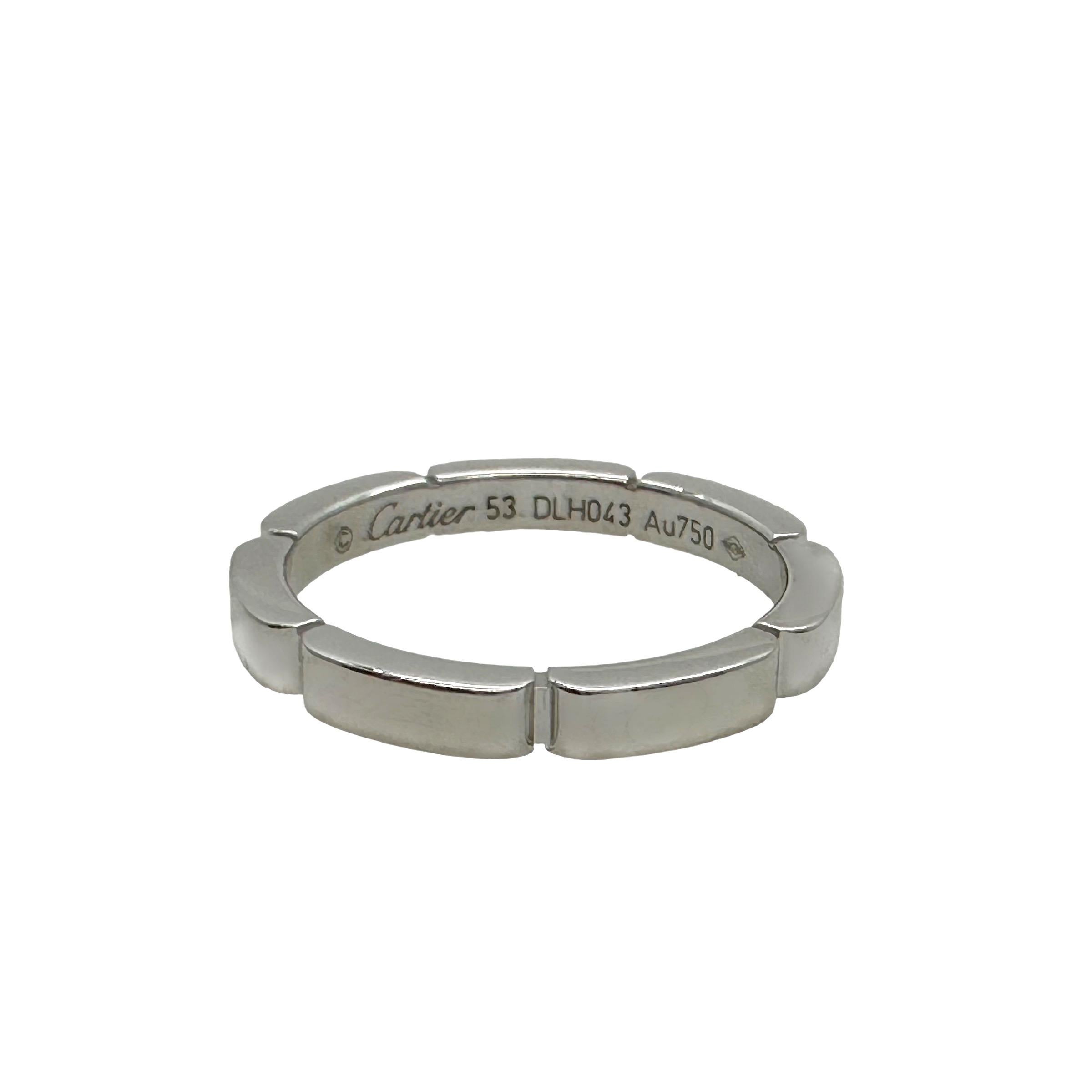 Cartier Maillon Panthere Diamond Wedding Band Ring For Sale 2