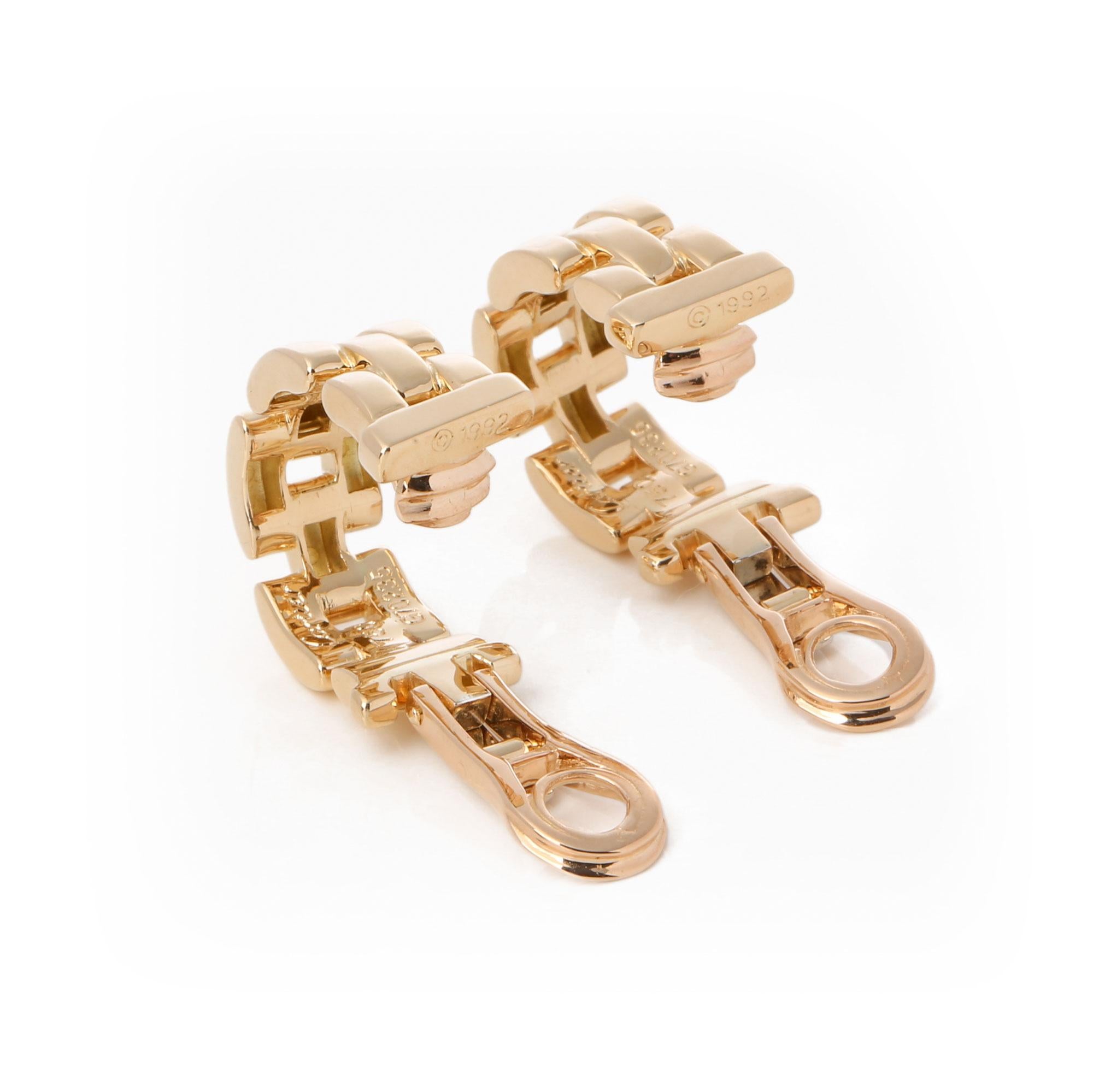 Cartier Maillon Panthere Earrings In Good Condition In Bishop's Stortford, Hertfordshire