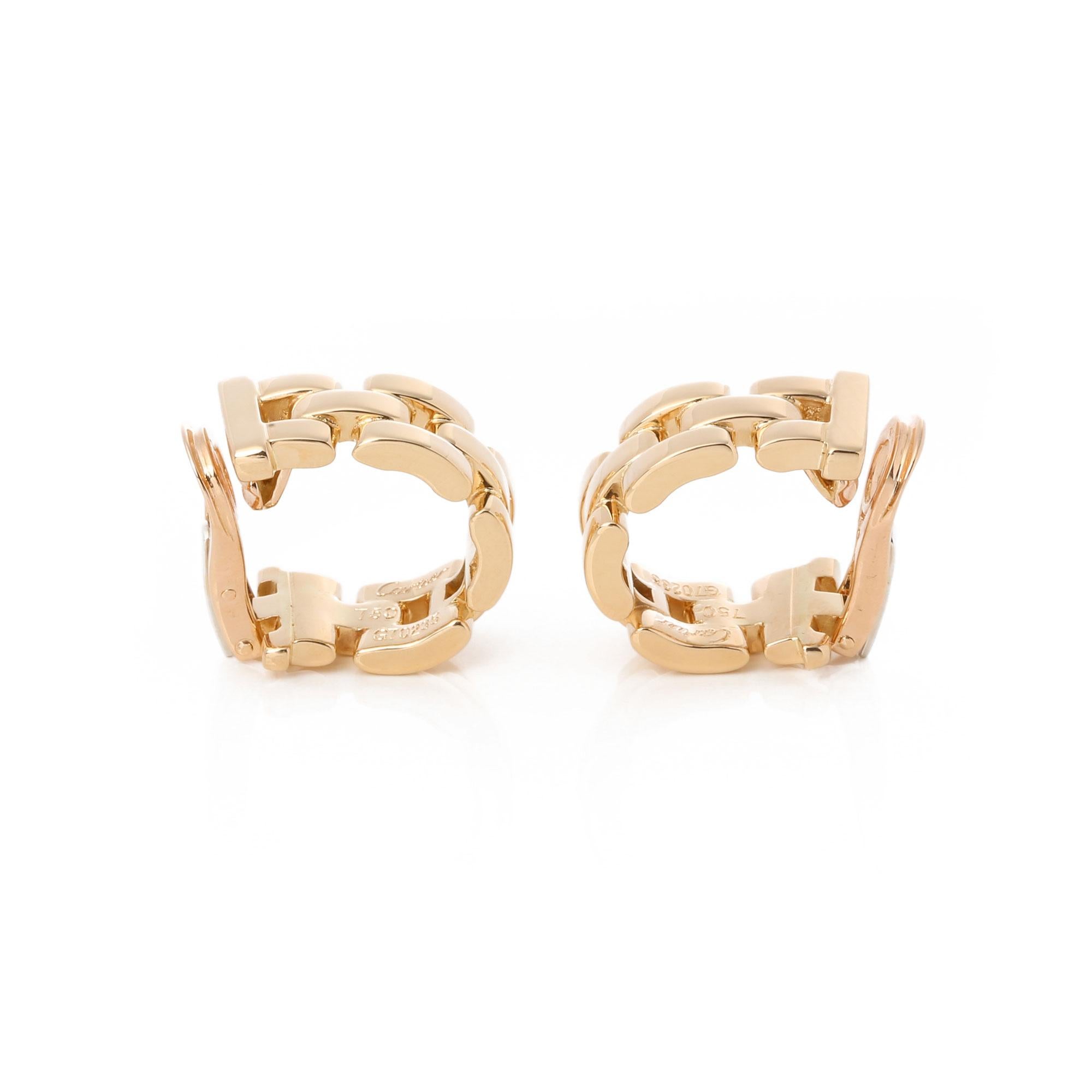 Cartier Maillon Panthere Earrings 4