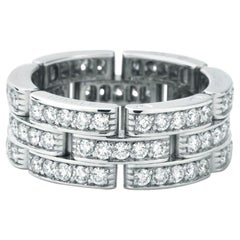 Cartier Maillon Panthere Eternity Band 18 Karat White Gold