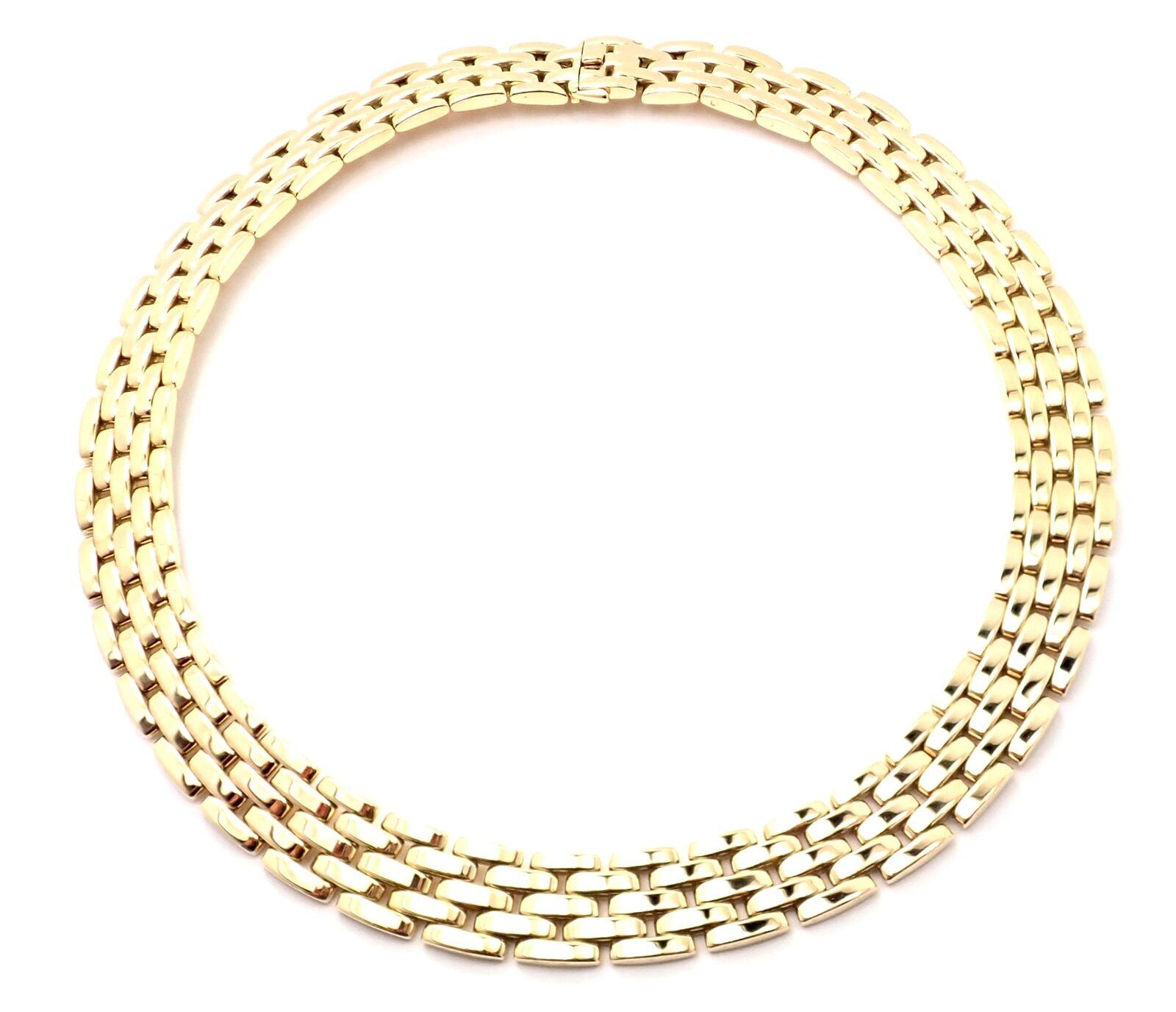 Cartier Maillon Panthere Five-Row Yellow Gold Necklace 1