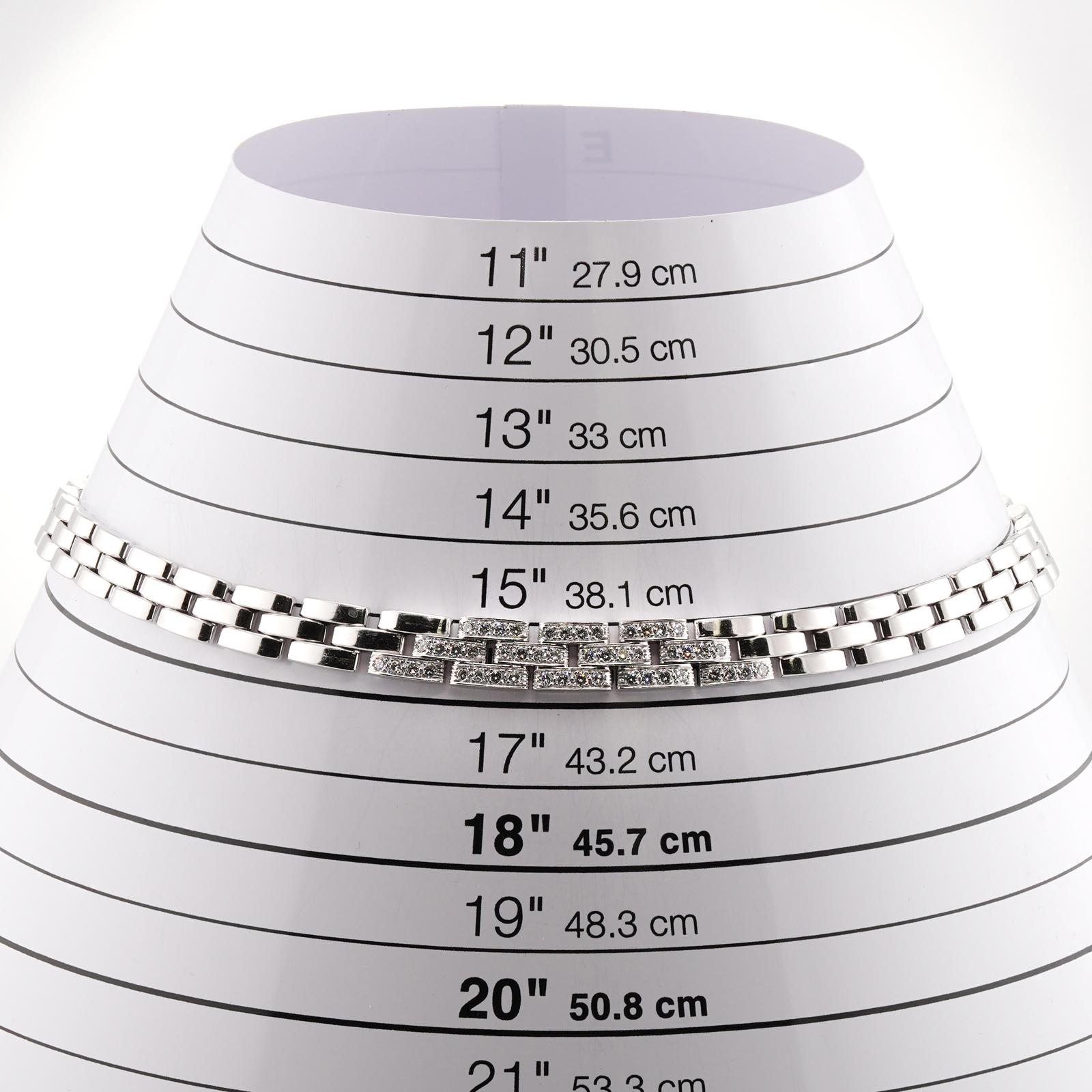  CARTIER Collier Maillon Panthère devant diamants Pour femmes 