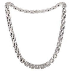 CARTIER Collier Maillon Panthère devant diamants
