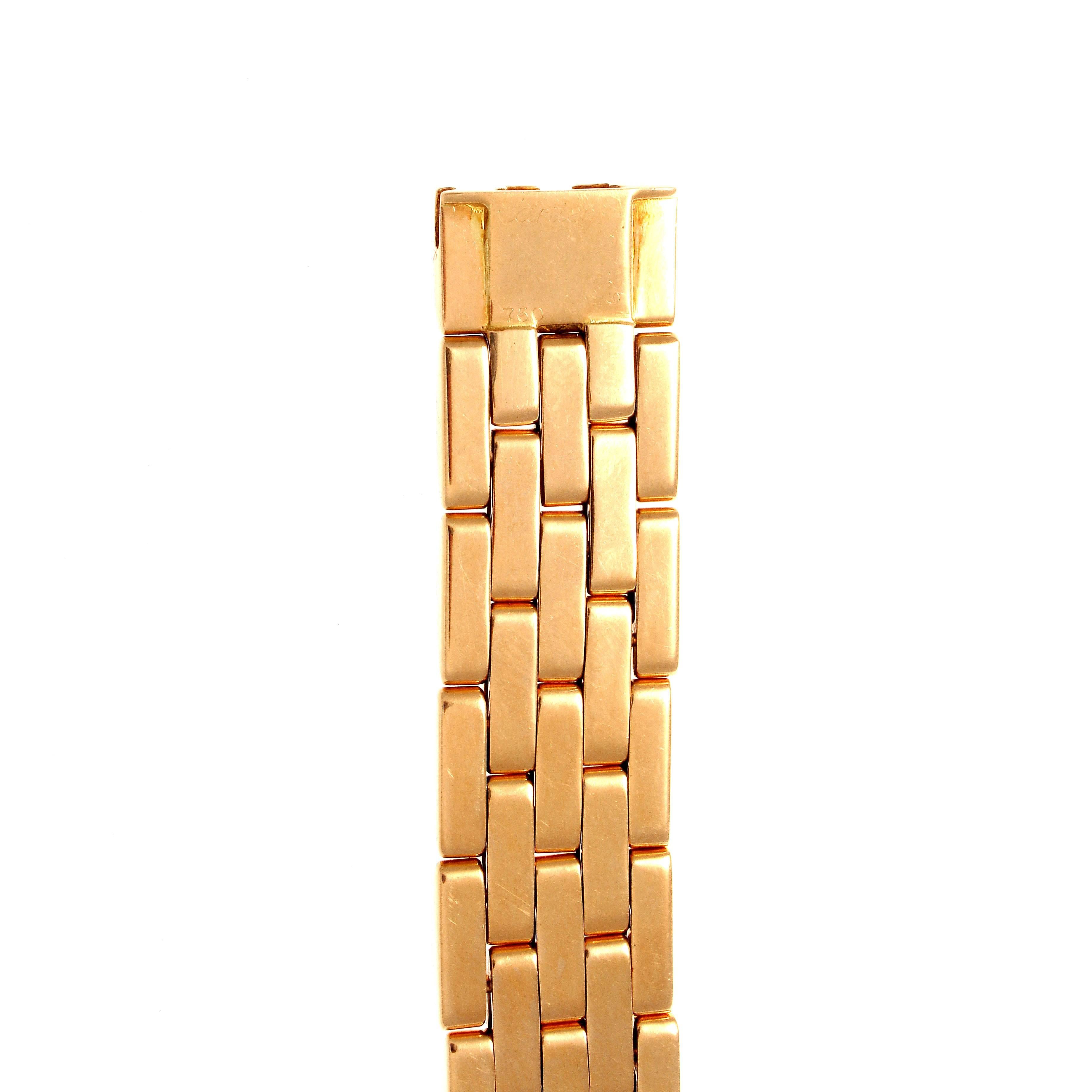 Cartier Maillon Panthere Gold Bracelet In Excellent Condition In Beverly Hills, CA