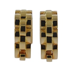 Cartier Maillon Panthere Gold Stirrup Cufflinks
