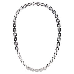 Cartier Maillon Panthere Necklace 18k White Gold with Diamonds