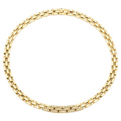 Cartier Collier panthère maillon avec maillons en diamants
