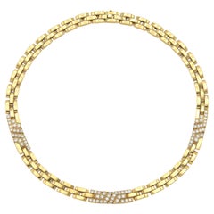 Cartier Maillon Panthere Necklace with Diamond Links