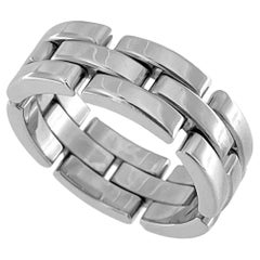 Cartier Maillon Panthere starrer Ring 18 Karat Weißgold