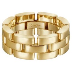 Cartier Maillon Panthere Ring 18K Yellow Gold Original Box and Papers